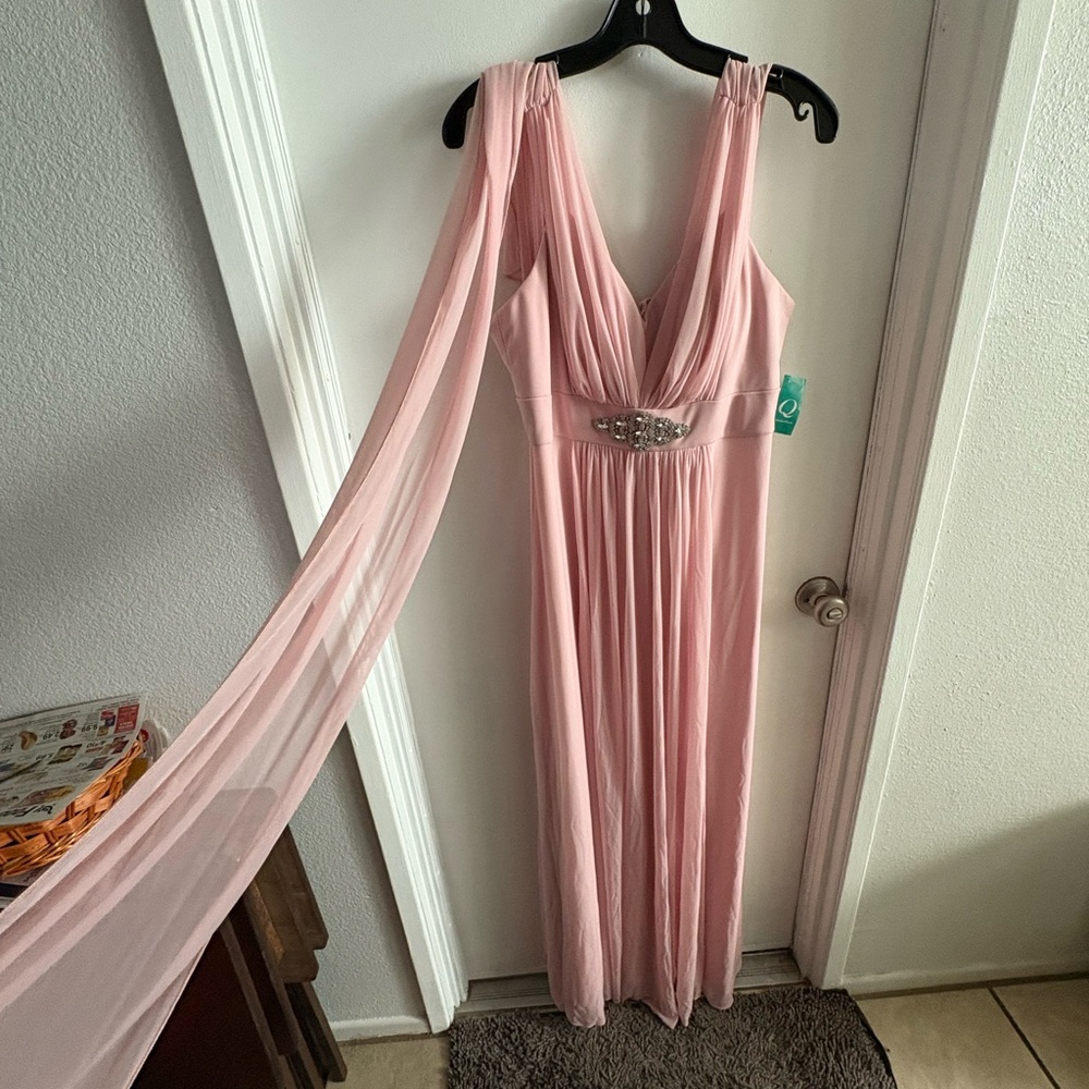 Cinderella Soft Pink Evening Gown
